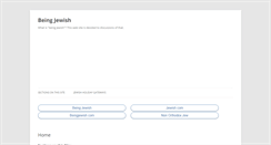Desktop Screenshot of beingjewish.com